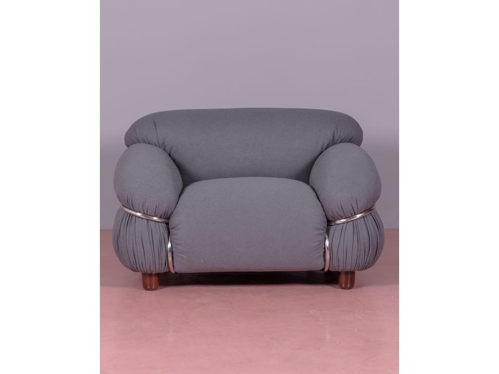 Chicyla single-seater fabric sofa - Grey VTYW02364