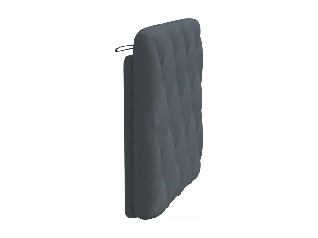 Dark grey velvet headboard cushion 90cm GCSE35963