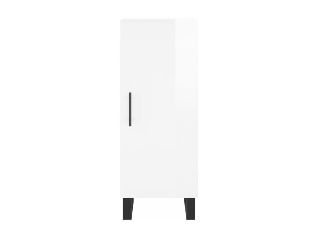Glossy white sideboard 34.5x34x90 cm Engineered wood
