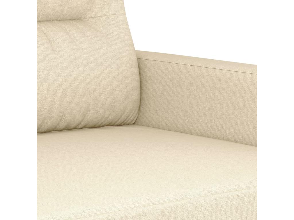 3-piece sofa set with cushions, cream fabric BHXE87030