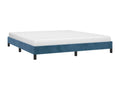 Dark blue velvet bed frame (mattress not included) 180x200 cm