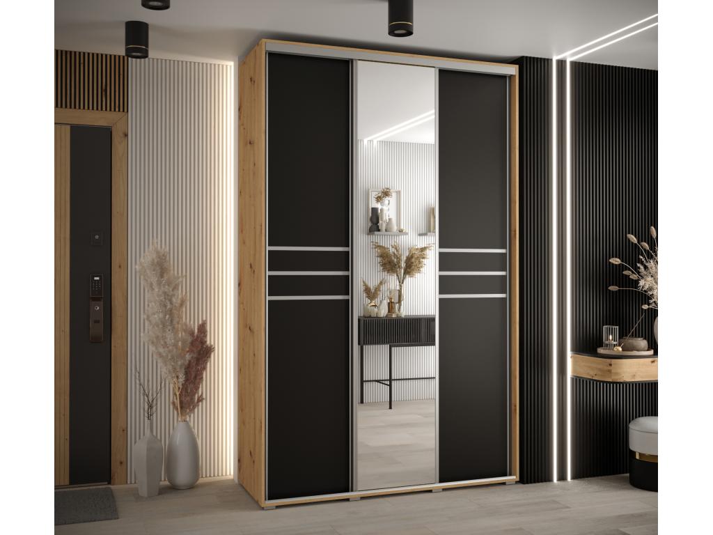 Chicyla 11 Sliding Door Wardrobe 235.2/150/60 3 Doors MUFJ92590