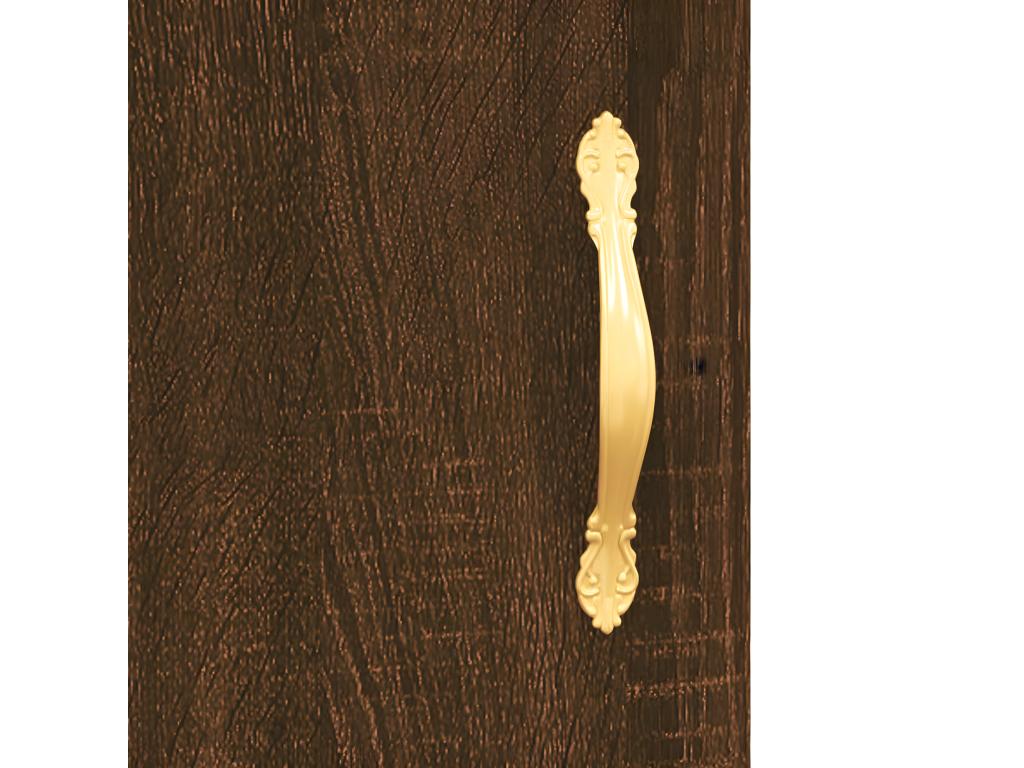 High sideboard, brown oak, 69.5x34x180 cm, engineered wood, JVGO03581