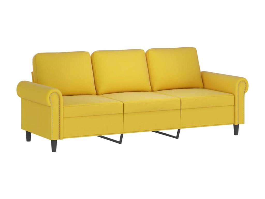 2-piece sofa set with yellow velvet cushions GXDL01218