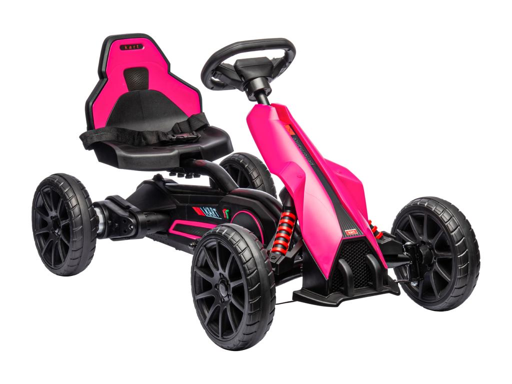 Children's electric go-kart 3 Go kart 12V - 2 speeds max - 5 km/h - max battery life - 50 min - seatbelt - pink CSFE08650