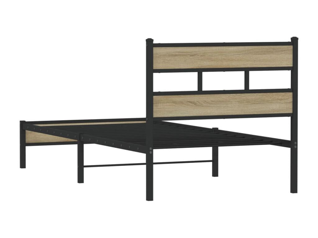 Domopure oak bed frame without mattress, 80x200 cm MIHO93425