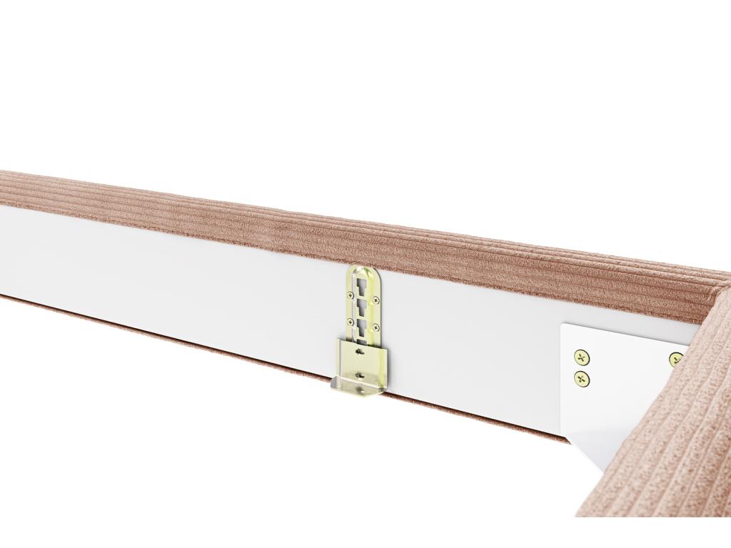 Bed - brown corduroy - Domopure TMAA62412