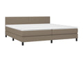 Chicyla bed base, mattress, and LED lighting, 200x200cm, Fabric APMI62627