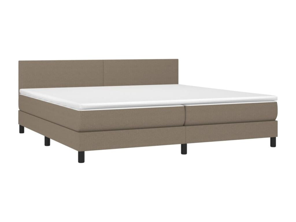 Chicyla bed base, mattress, and LED lighting, 200x200cm, Fabric APMI62627