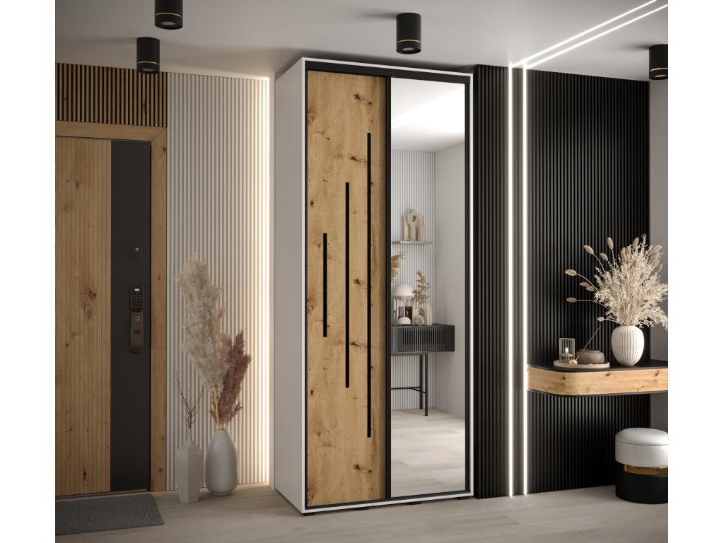 Domopure 13 Sliding Door Wardrobe 235.2/120/60 2 Doors CVYZ68907