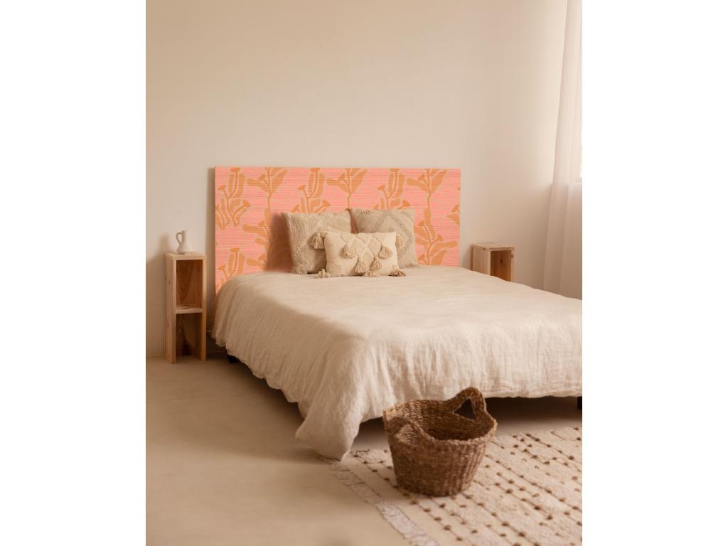 Natural pine wood printed headboard 130x80cm - Chicyla XOMF52284