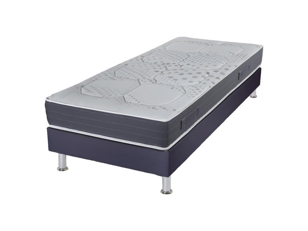 Domopure Volcan 90x190 Myriade Foam Mattress and Bed Base - H- 21 cm - Balanced Support XKKW17216