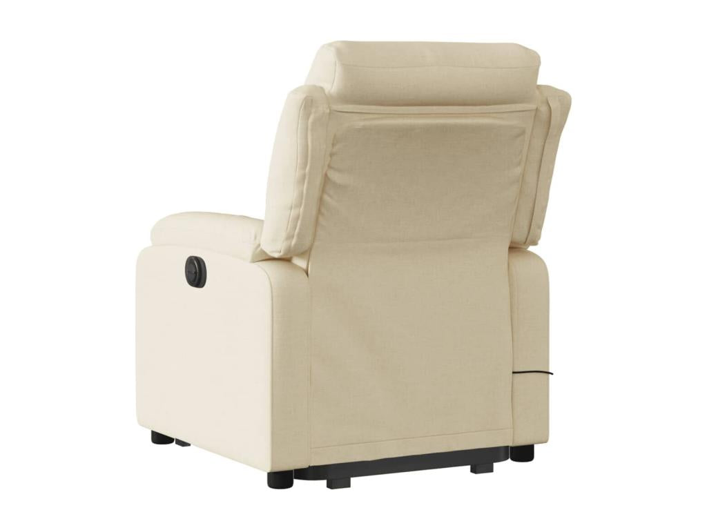 Cream Fabric Massage Recliner Chair IWAT12360