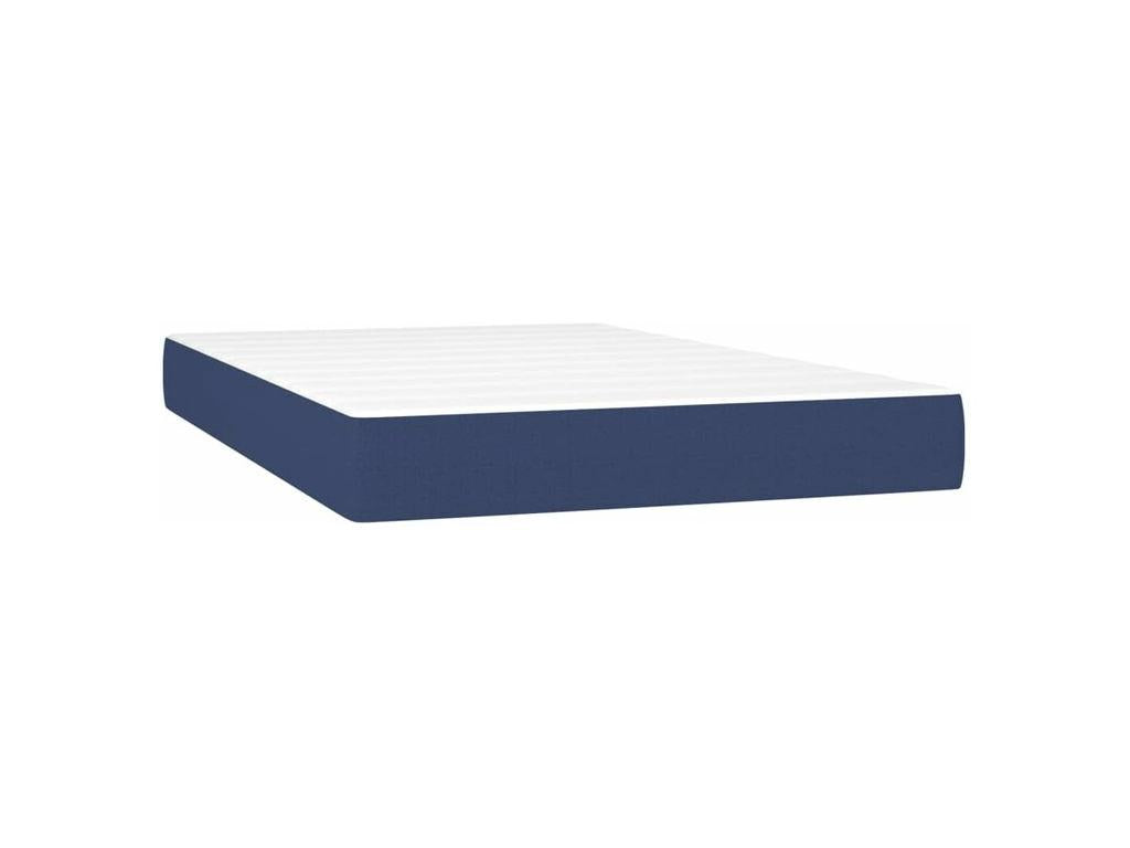 Domopure bed base with mattress, blue, 120x200 cm, fabric, UDBO44454
