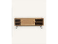 Chicyla - TV stand in solid mango wood and caning, 140 cm ZCZY36227