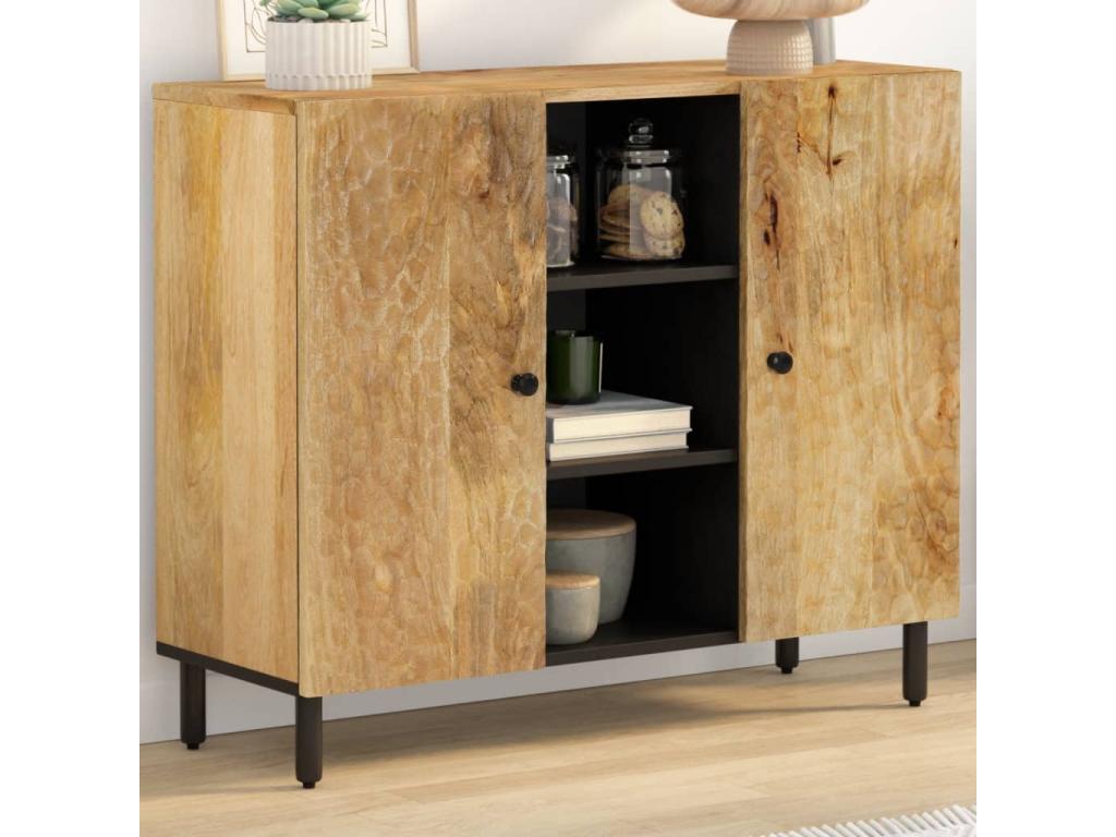 Side cabinet 90x33x75 cm solid mango wood