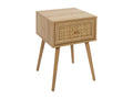 Domopure 1-Drawer Bedside Table 55cm Natural BEGE64091