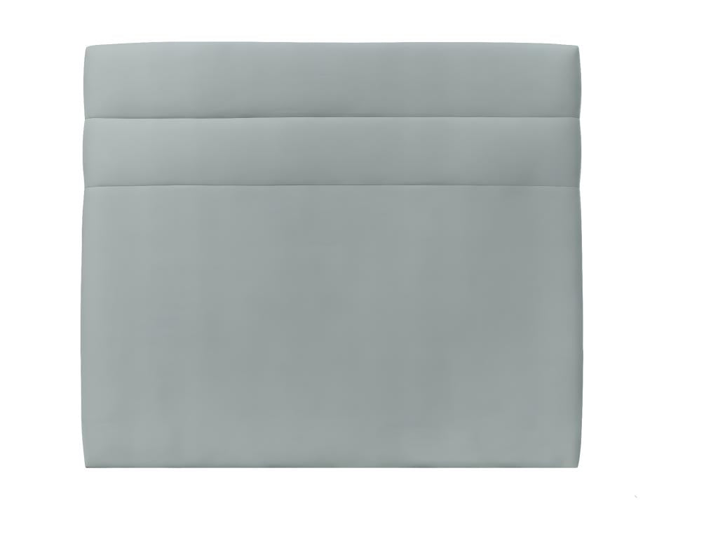 Headboard with lines, bluish-grey velvet, 150 cm wide - 10 cm thick, padded, QMTL31109