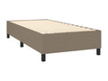Domopure bed base, mattress, and LED lighting, 90x190 cm, fabric, NCWJ02491