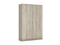 Domopure 3-door wardrobe in oak finish – 120x180x50 cm LLFS00566