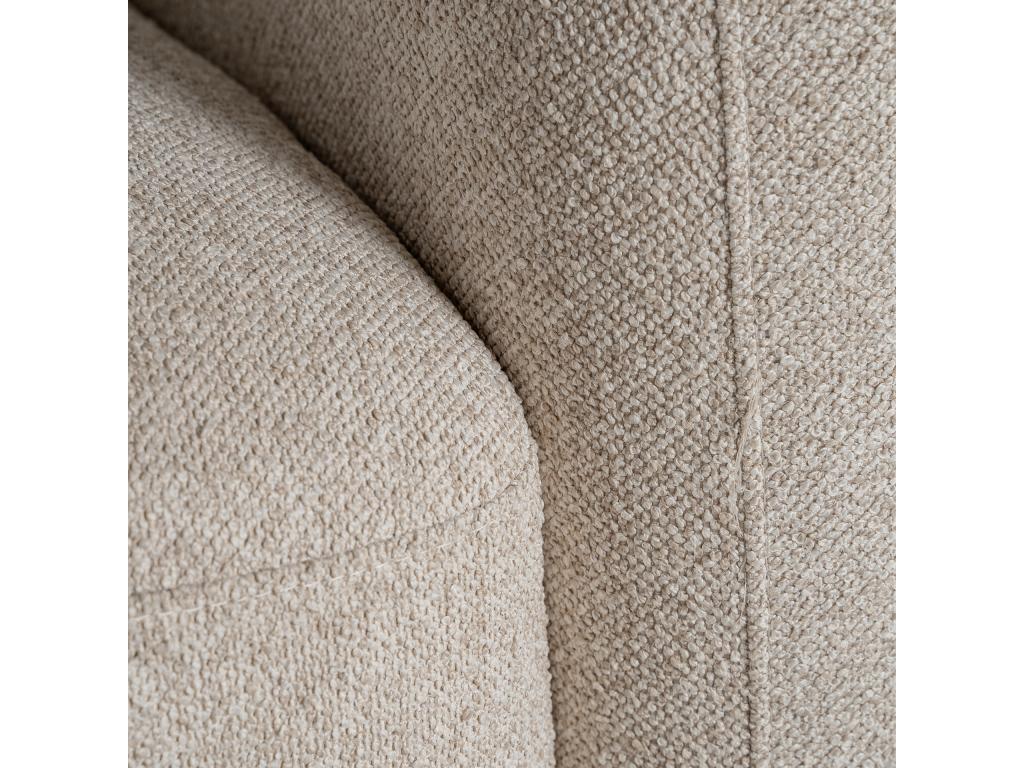 Modular sofa in cream polyester, 105x106x74 cm, AGSC97890