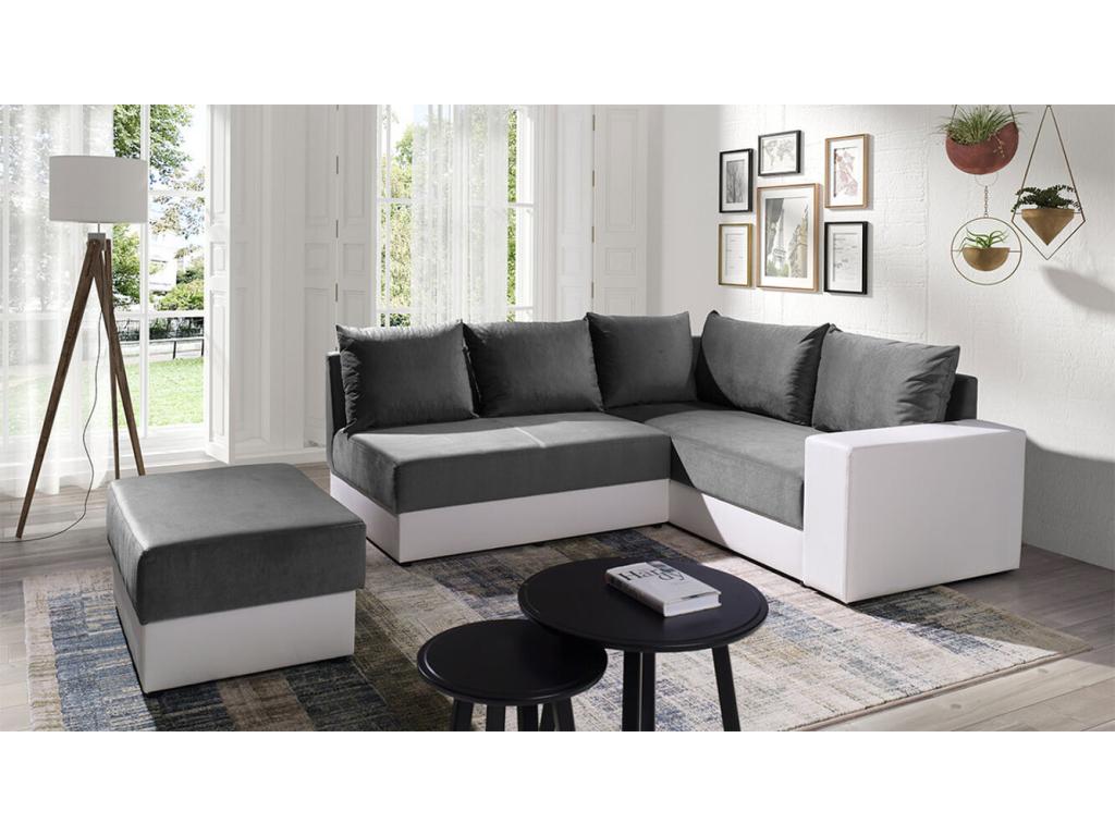 Domopure 120 Corner Sofa Grey 209x188x84cm JWIO49002