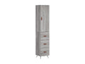 Domopure tall sideboard, grey, 34.5x34x180 cm, engineered wood, XNLM47522