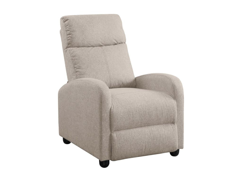 Meublori - Meublori Pushback Armchair, Grey Fabric