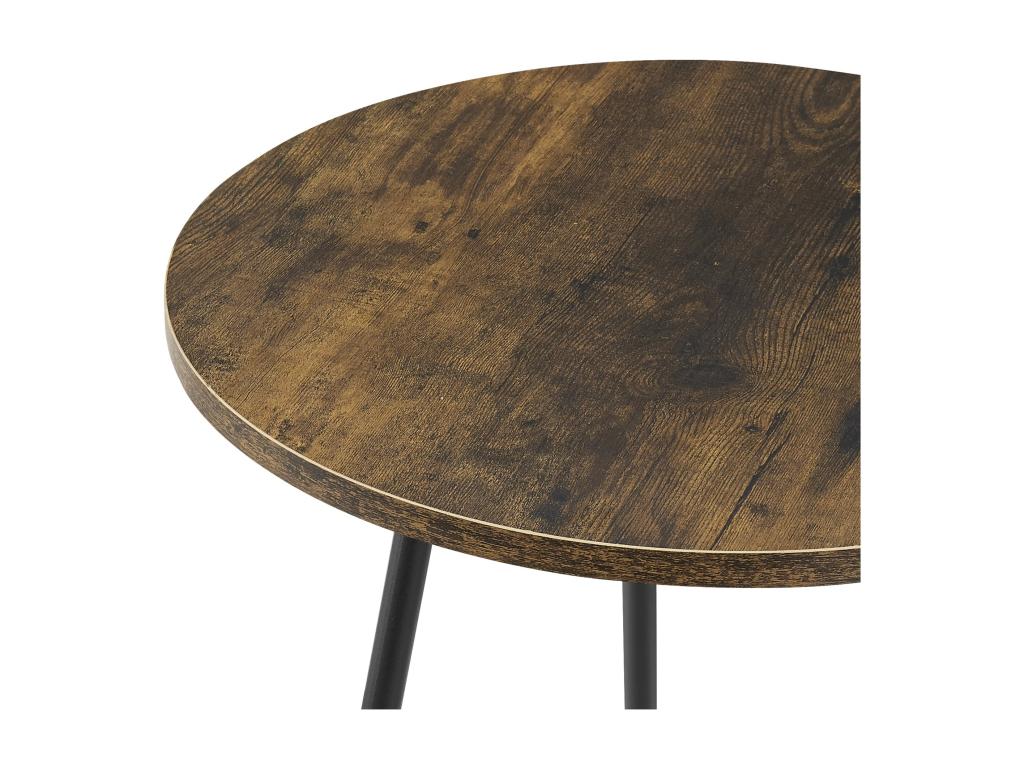 Chicyla round side table 55x45 cm black Chicyla IUIQ82739