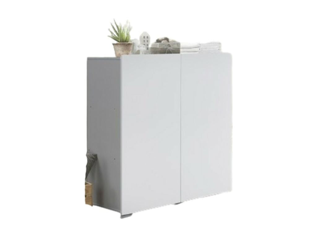 TINY double-door storage unit – 100x120 cm – White – Modern design LOYI41707