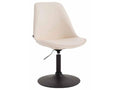 Dining chair - Faux leather / Metal - Cream - Domopure XFKI00443
