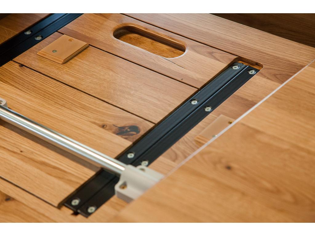 VENTO - Table with extension in natural oiled beech heartwood 90x200 VIYE78631