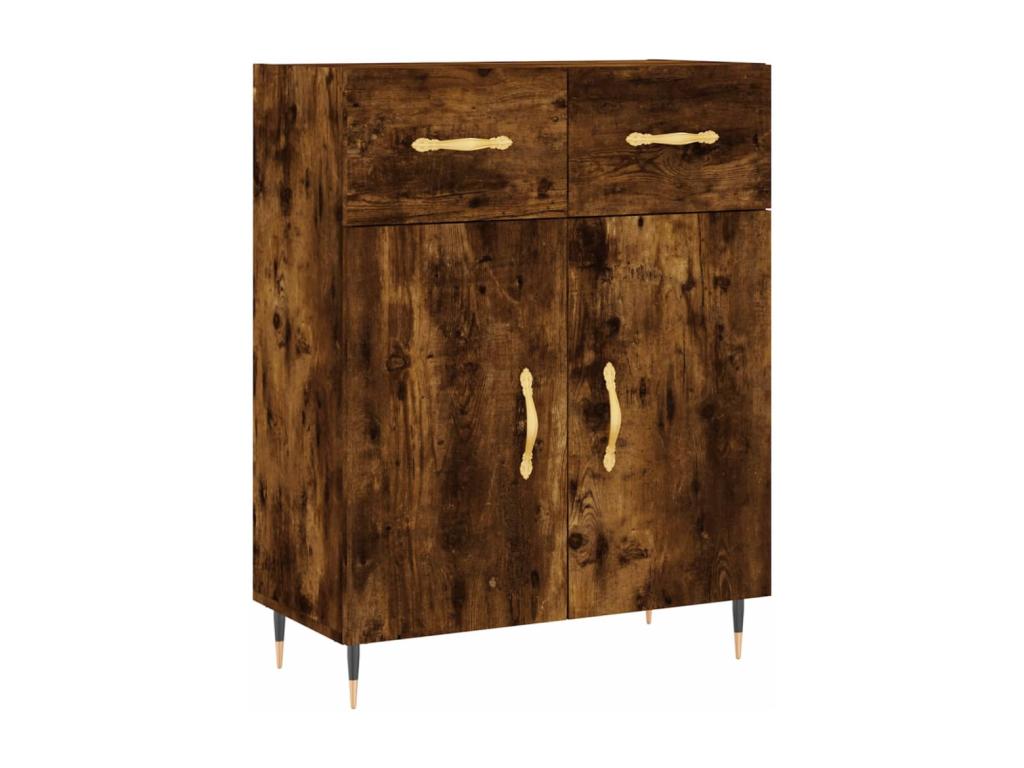Smoked oak sideboard 69.5x34x90 cm engineered wood CVCP55426