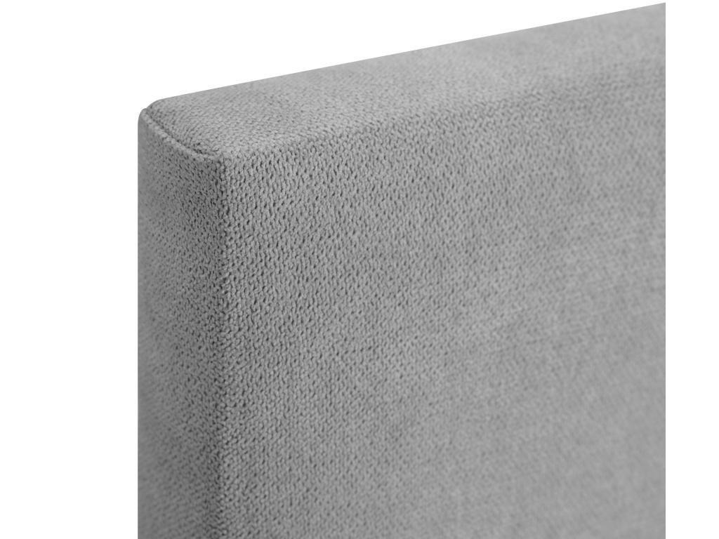 Domopure Aqualine Smooth Fabric Headboard 160x105cm with Legs for 150/160cm Beds - Grey PGGO44758