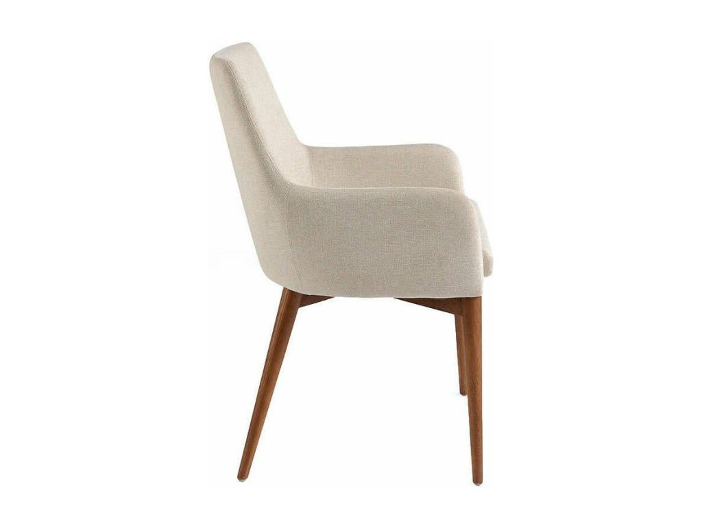 Chicyla Walnut Wood and Faux Leather Armchair - Set of 2 - Chicyla Color 11 Chicyla YCXA70496