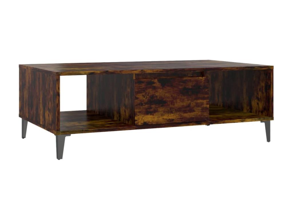 Smoked Oak Coffee Table 103.5x60x35 cm Chipboard AEUK41040