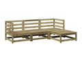 4-piece garden furniture set in impregnated pine wood DWED70416