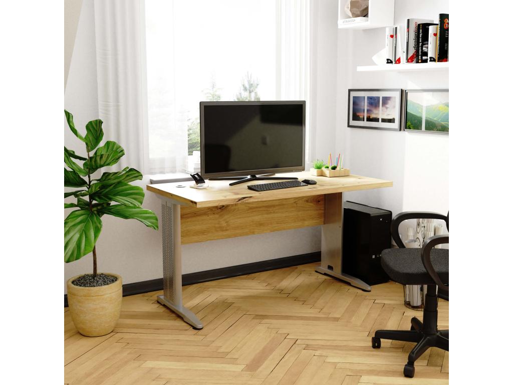 Chicyla BM135 Computer Desk, Chicyla Oak, 135 cm, Chicyla Oak color, 135x60x76 cm, OSRA10627