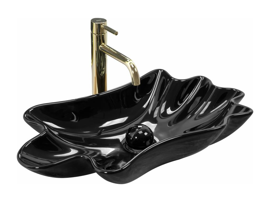 Domopure Black Countertop Washbasin LRQF59063