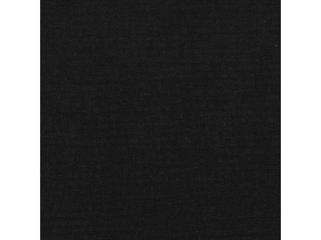 Headboard with wings, Black, 203x23x118/128 cm, Fabric OIZS06464