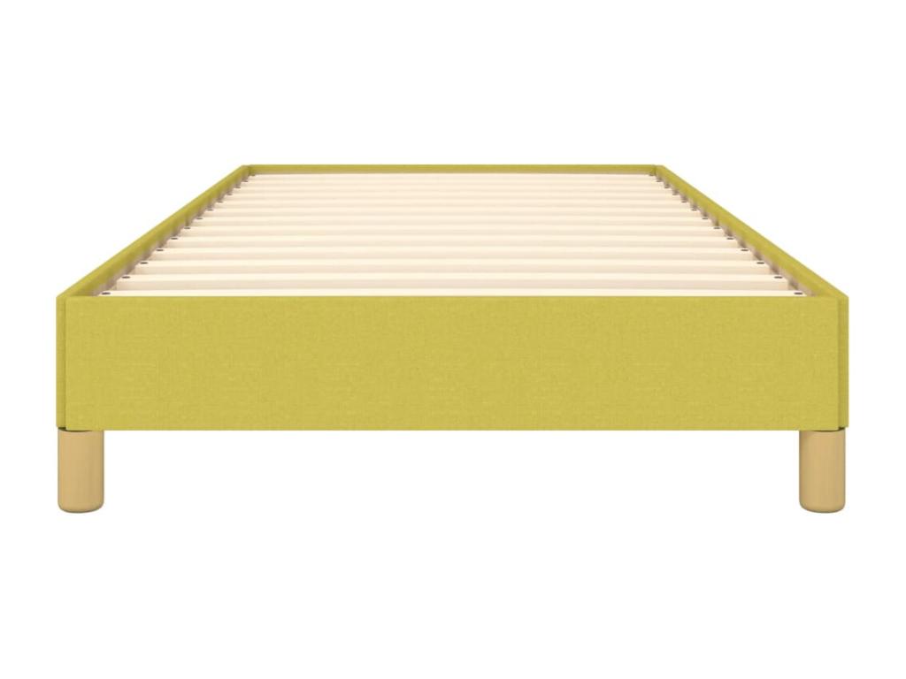 Bed frame without mattress, green, 80x200 cm, fabric, NORP48155