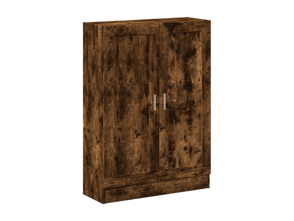 Smoked oak bookcase 82.5x30.5x115 engineered wood WLAR44794