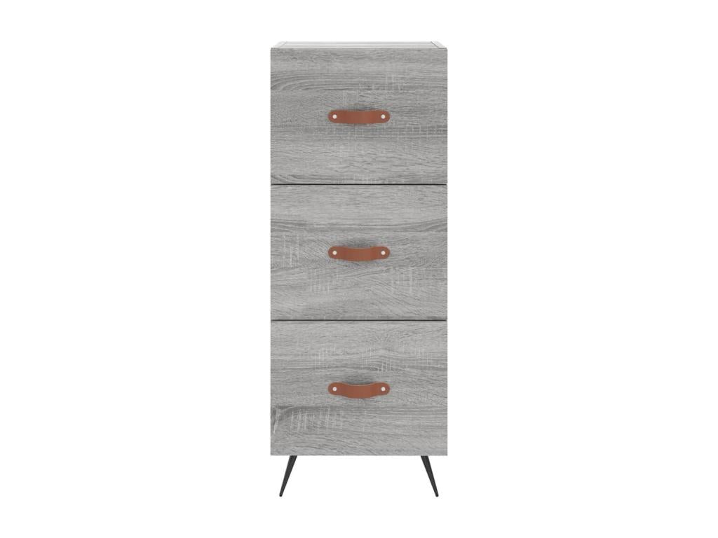 Domopure tall sideboard, grey, 34.5x34x180 cm, engineered wood, XNLM47522