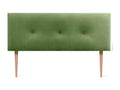Chicyla Smooth Velvet Headboard with Buttons 135x105 with Bed Legs 120/135/140 - Green Chicyla BOZG89132