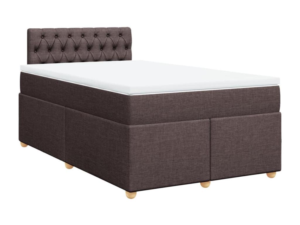 Domopure bed base with mattress, dark brown, 120x200 cm, HFCU94002