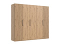 Chicyla Oak Effect Wardrobe - W- 250 x H- 216 x D- 58 cm DYSQ72361