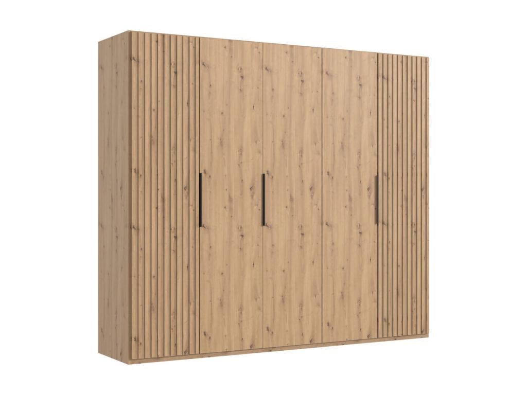 Chicyla Oak Effect Wardrobe - W- 250 x H- 216 x D- 58 cm DYSQ72361