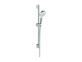 Domopure Crometta IAYY54537 1-jet EcoSmart 9 l/min shower set with Unica'Domopure 65 cm white/chrome bar
