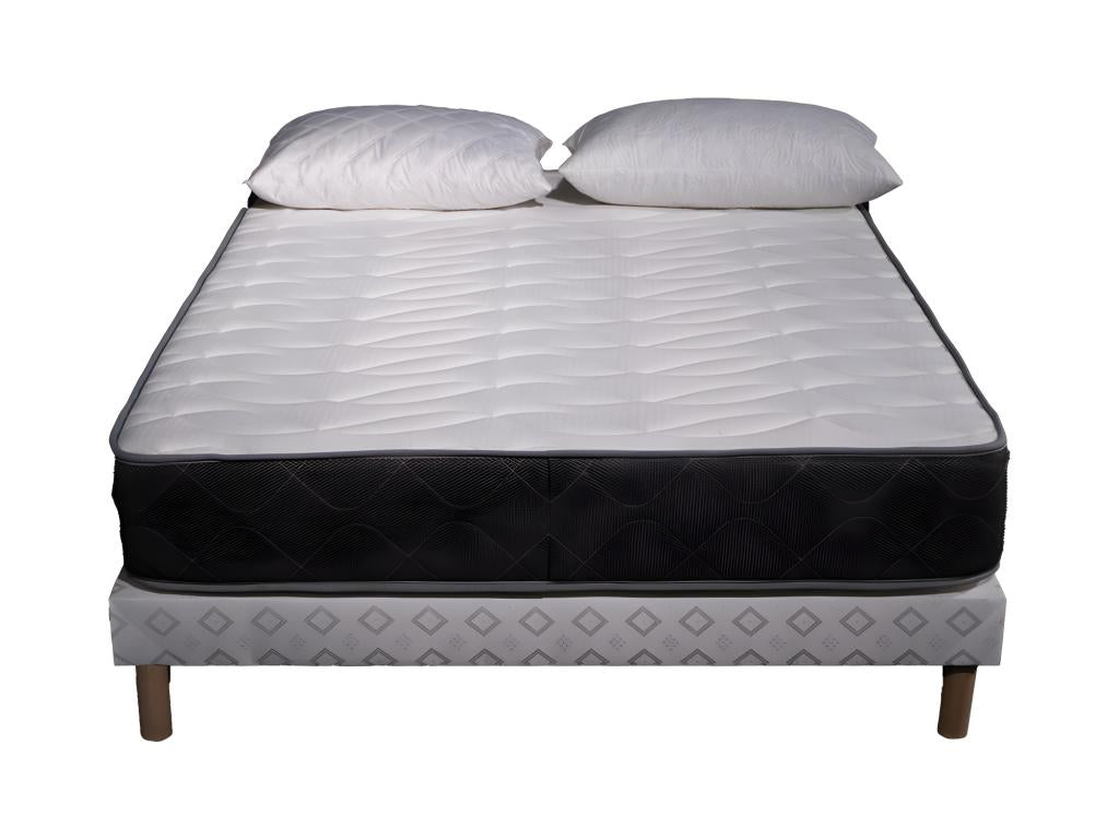 Luxury Foam Mattress Set - 90x190cm and 1 Pillow 60x60cm - White Bed Base ENHX67460