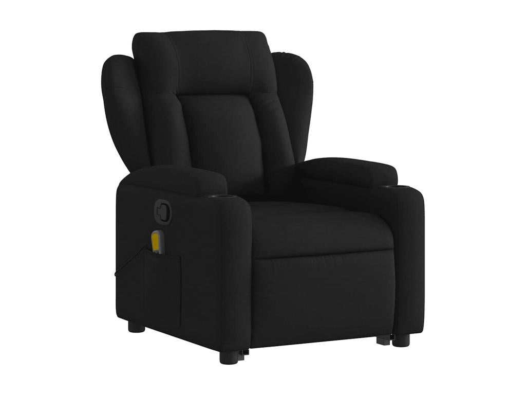 Black Fabric Reclining Massage Chair
